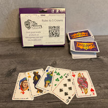 Load image into Gallery viewer, The box, cards with braille and the deck stacked to the side.