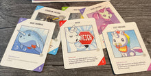 Load image into Gallery viewer, A close up on the cards showing the transparent braille.