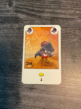 Load image into Gallery viewer, One of the cards. The card says there are 20 copies, 5 copies nets you 1 coin.
