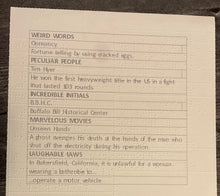 Load image into Gallery viewer, A picture of one of the large print/braille cards showing the different words that people may have to define