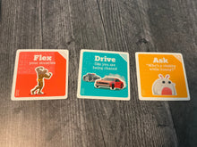 Load image into Gallery viewer, Cards are shown. Flex your muscles, Drive like you are being chased, ask "who's the chubby widdle bunny?"
