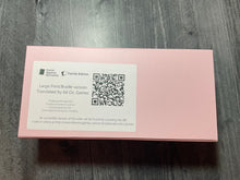 Load image into Gallery viewer, Picture of the box of the game. It is pink instead of black so that I don't accidently send the wrong version to a community group... again.