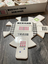 Load image into Gallery viewer, close up on the station showing tactile dominoes.