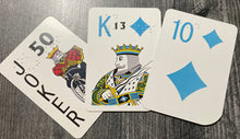 Load image into Gallery viewer, A Joker card, a King of diamonds and a 10 of diamonds