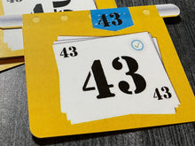 Load image into Gallery viewer, Close up on the folder shaped cards.