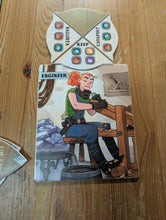 Load image into Gallery viewer, Replacement engineer board for the Engines of War Expansion. The build board now contains braille and is scaled at 150% size.