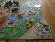 Load image into Gallery viewer, Picture of the game board with some of the components from the Engines of War expansion.
