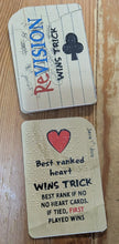 Load image into Gallery viewer, This shows wins trick rules. Wins trick rules determine what criteria determines what takes the trick. Of course all the cards have both print and braille on them.