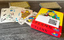 Load image into Gallery viewer, Tichu cards with transparent braille on them
