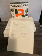 Load image into Gallery viewer, A dual large print/braille replacement card and the box for the game
