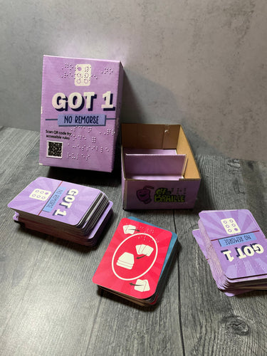 Picture of the box along with all of the cards.